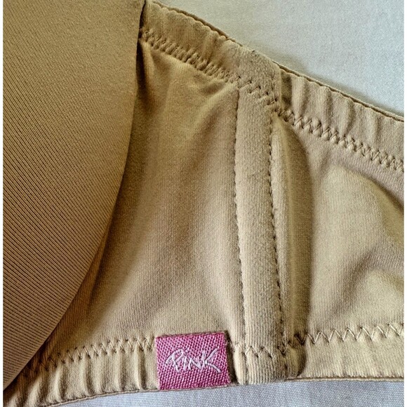 Victoria’s Secret PINK Strapless Bra 34B Nude LOVE PINK Interior Vintage - Picture 2 of 9